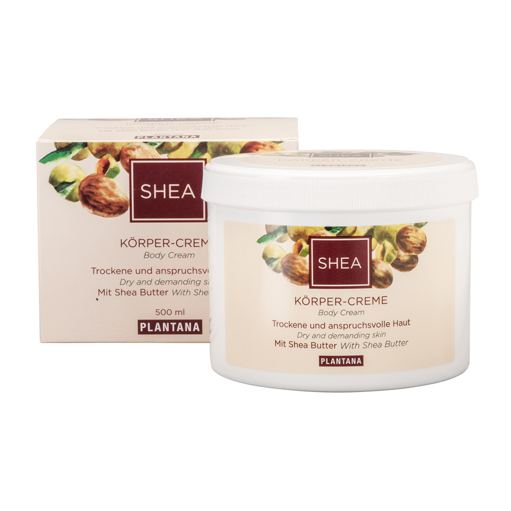 Plantana Kropcreme Shea-smør, 500 ml dåse