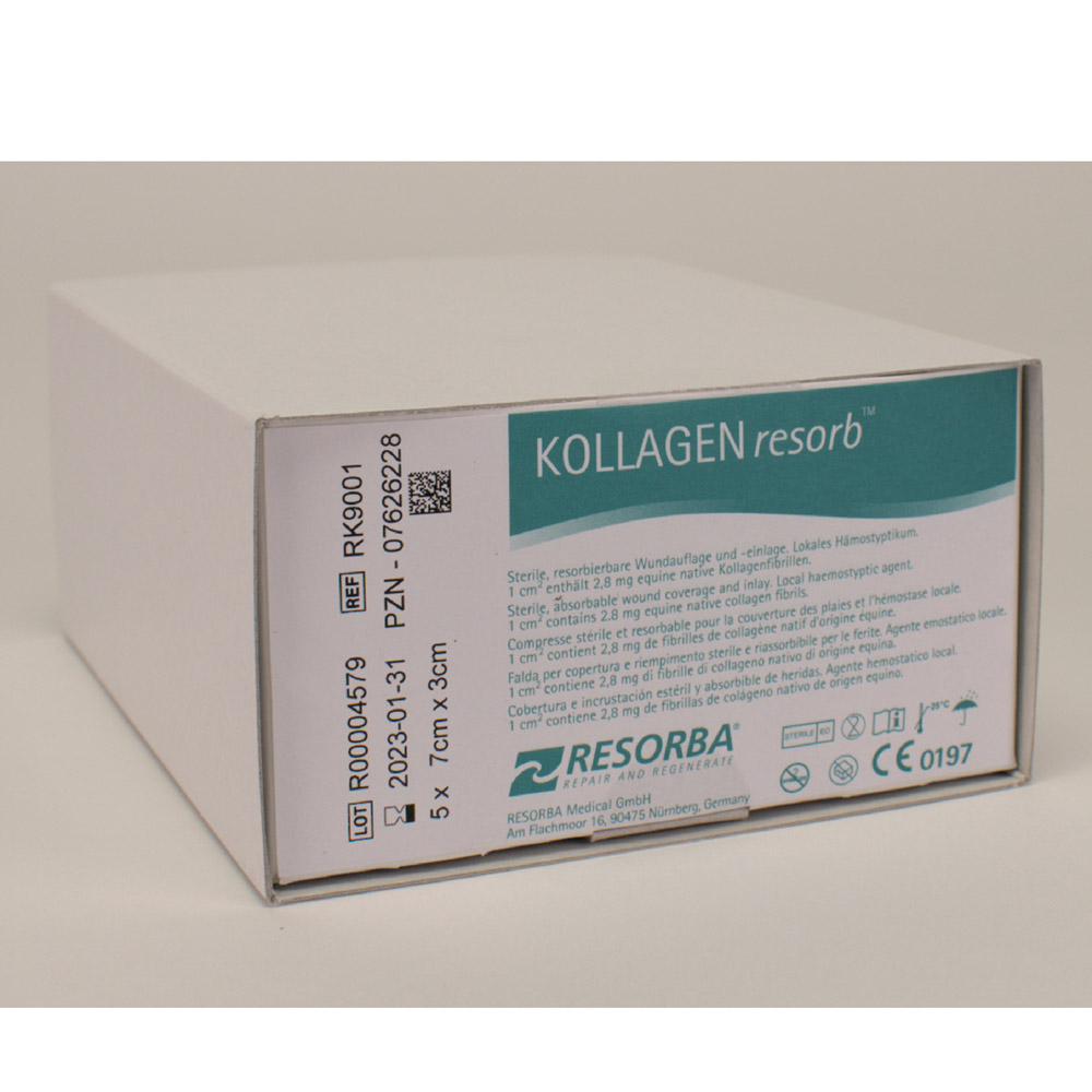 Kollagen Resorb 7 x 3 cm, 5 stk.