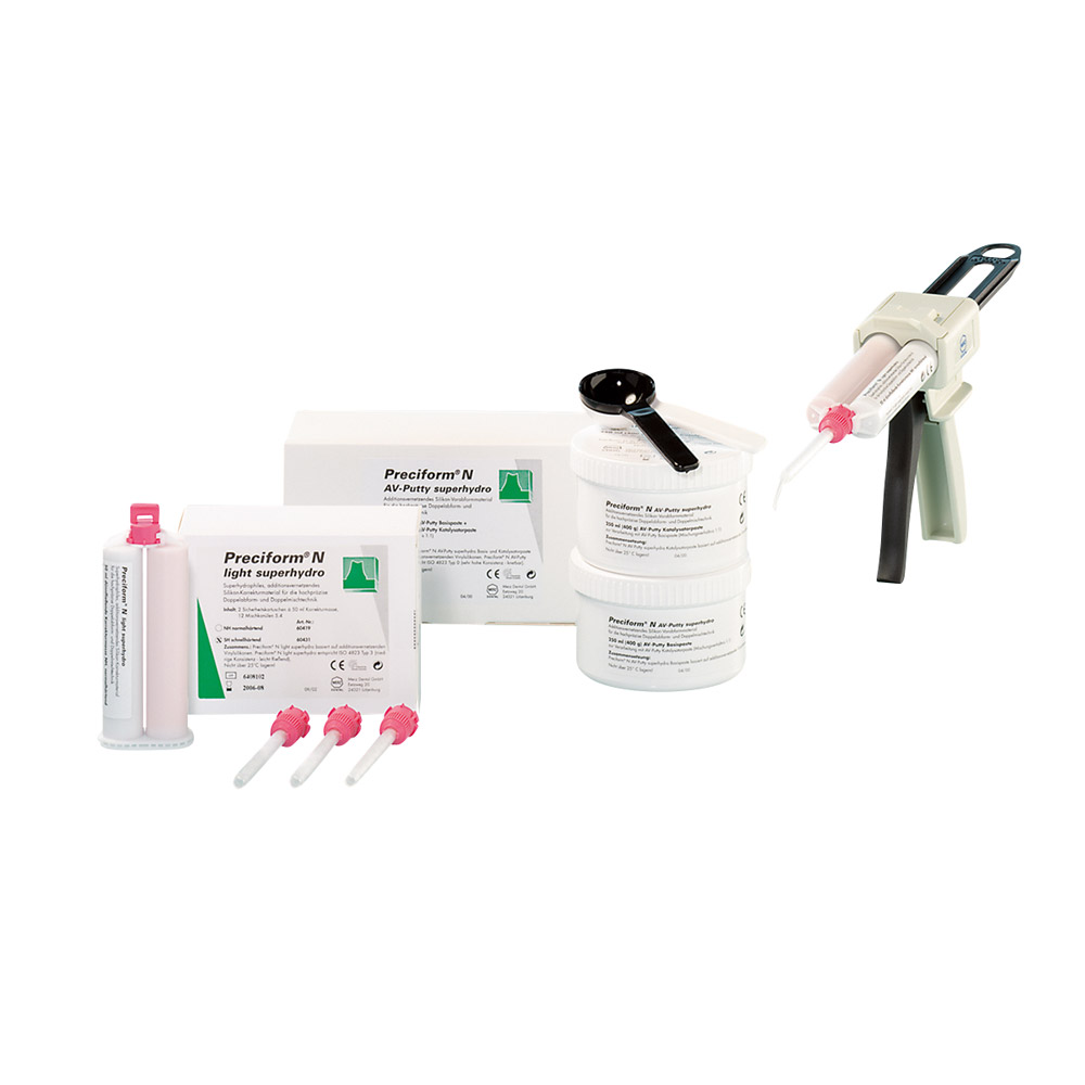 Preciform N light Superhydro hurtighærdende, 2 x 50 ml