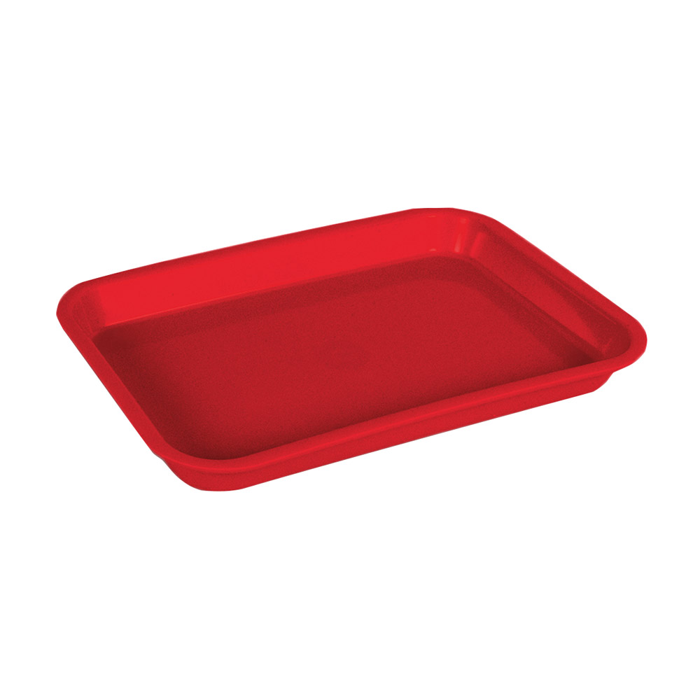 Mini-bakke uden inddeling rød, stk.