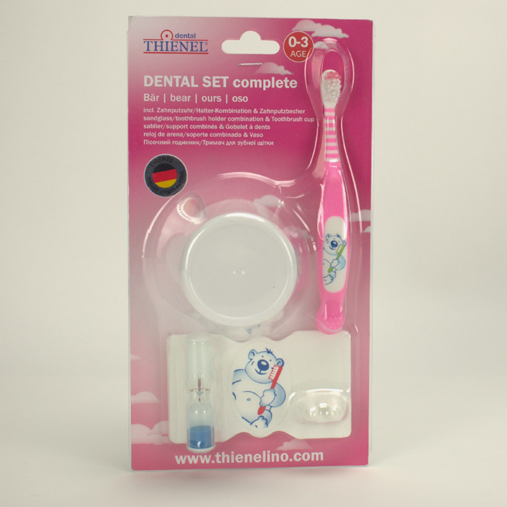 Dental-sæt komplet Baby 0-3 år Otto pink, stk.