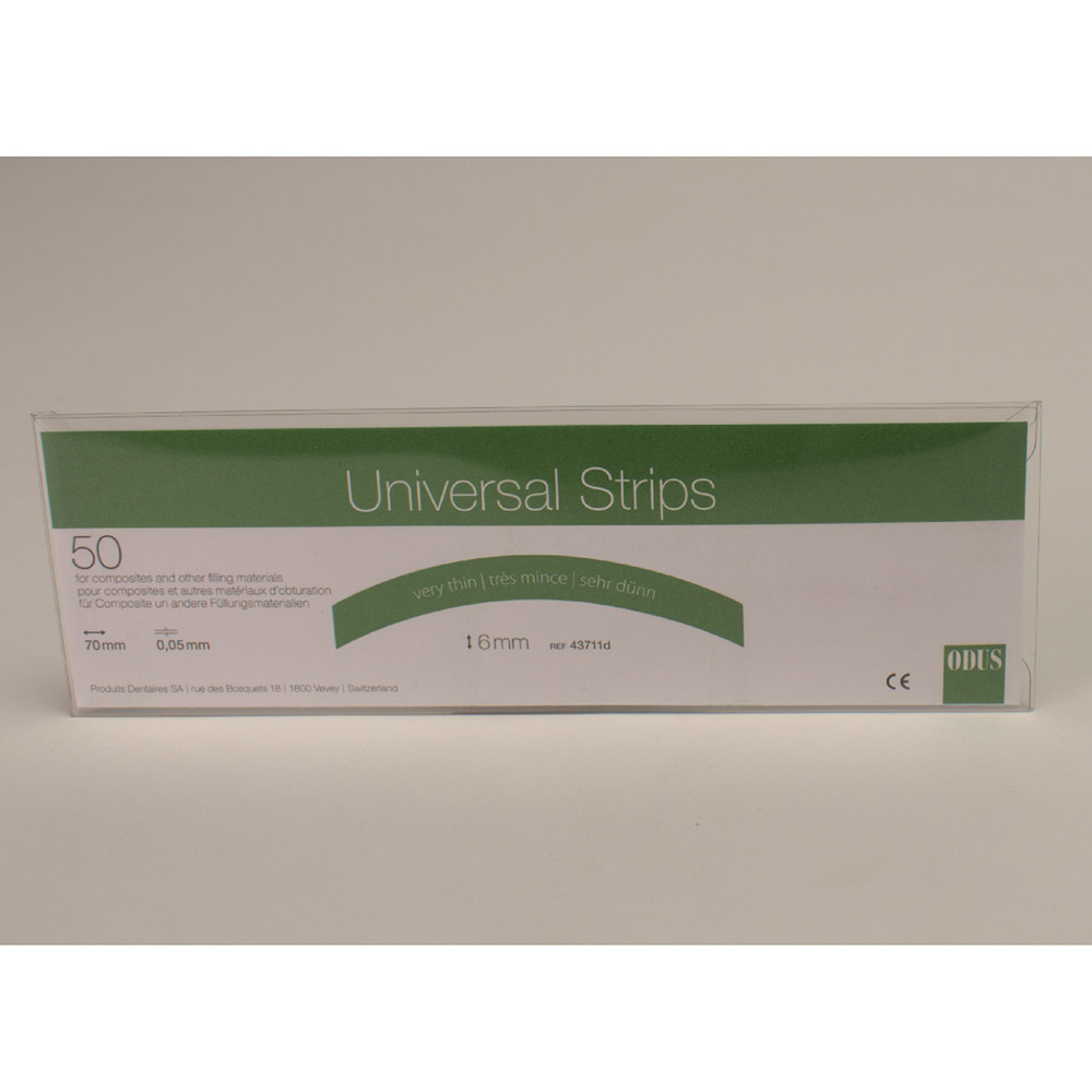 Odus universal strimler 0,05 x 6 mm buede, pakke