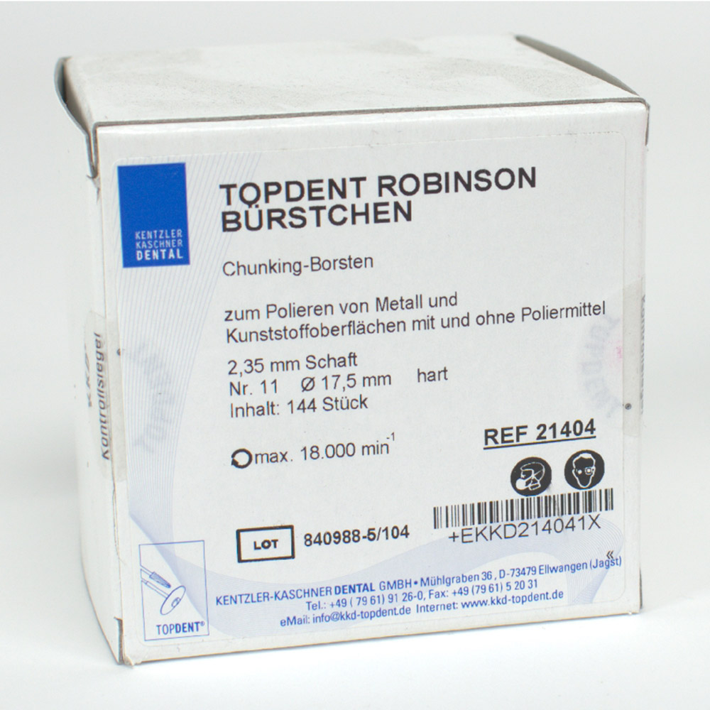 Robinson børstehåndstykke nr. 11 hårdt, 144 stk.