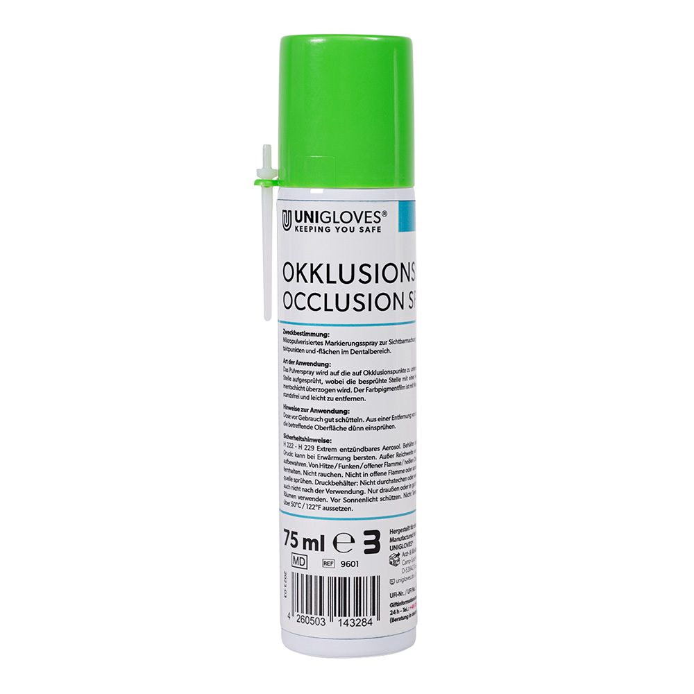 Okklusionsspray, lysegrøn, 75 ml dåse