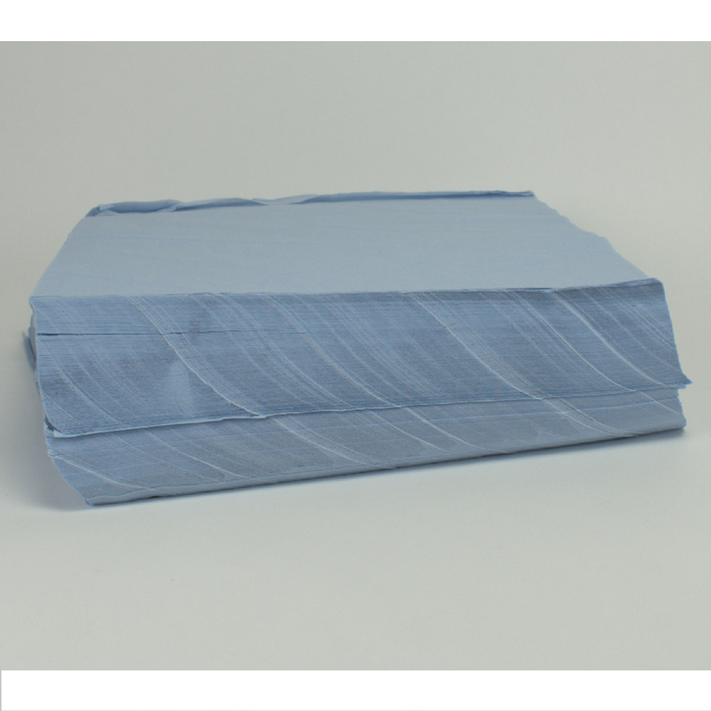 Dental-serviet 37 x 38 cm blå 1-lags, 3 x 1000 stk.