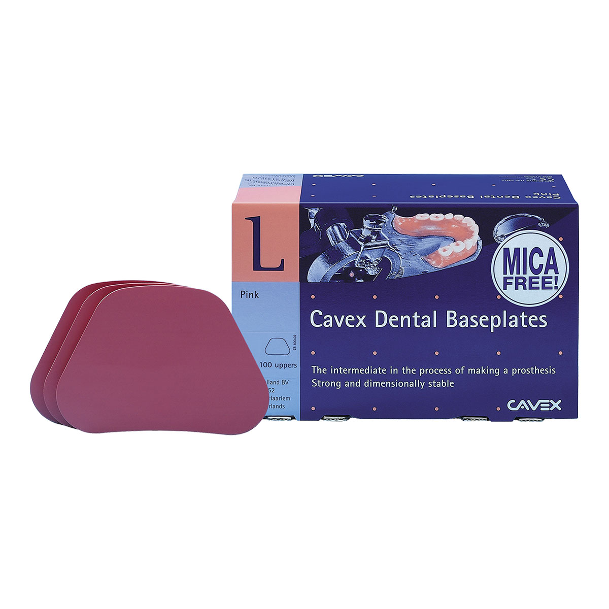 Basisplader Cavex OK uden mica, 100 stk.