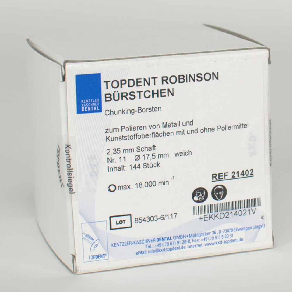 Robinson børstehåndstykke nr. 11 blød, 144 stk.