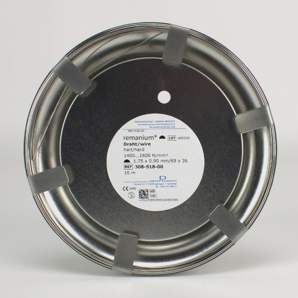 Remanium tråd hård halvrund 1,75 x 0,90 mm, 10 m
