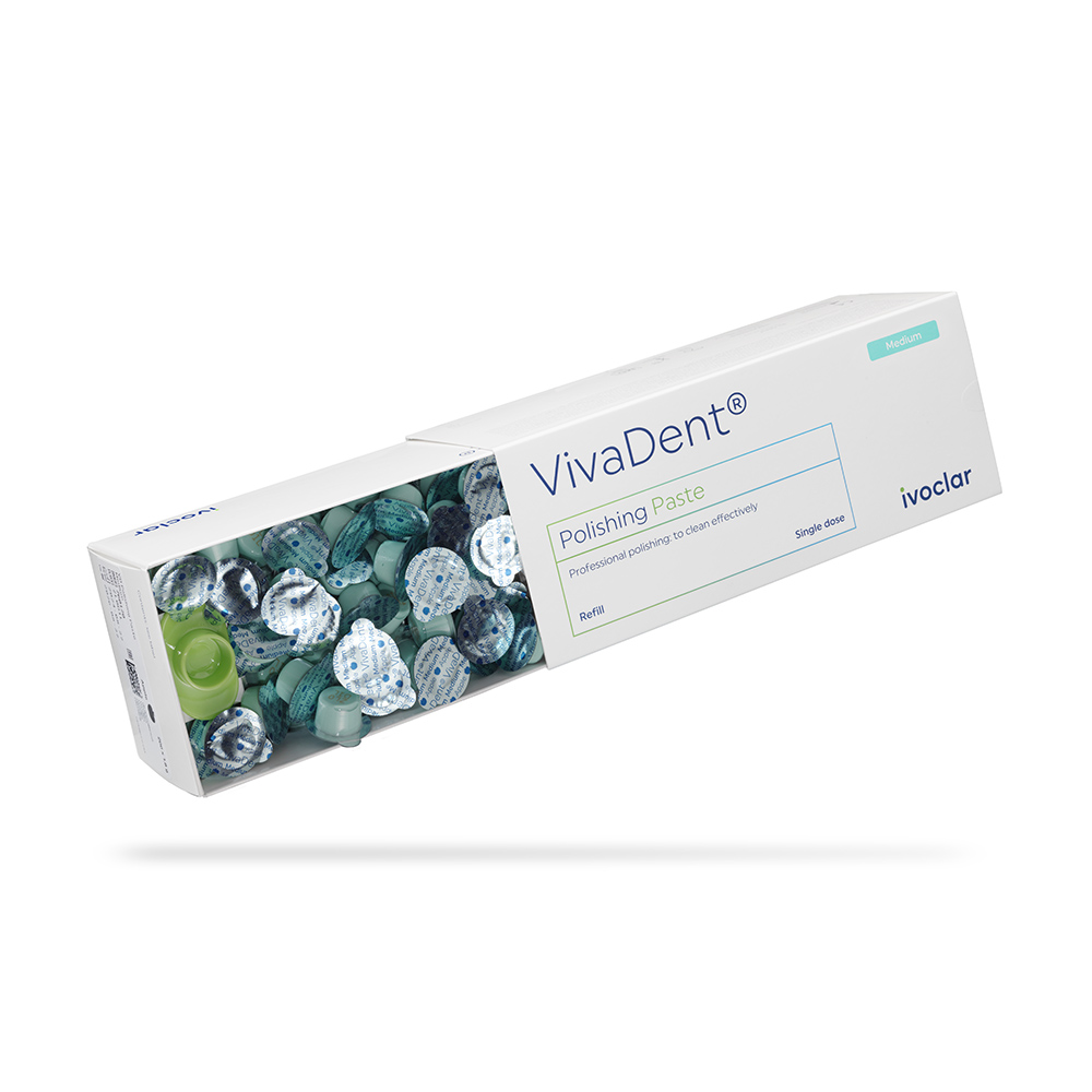 Vivadent Poleringspasta medium fluoridfri, 200 x 1,8 g