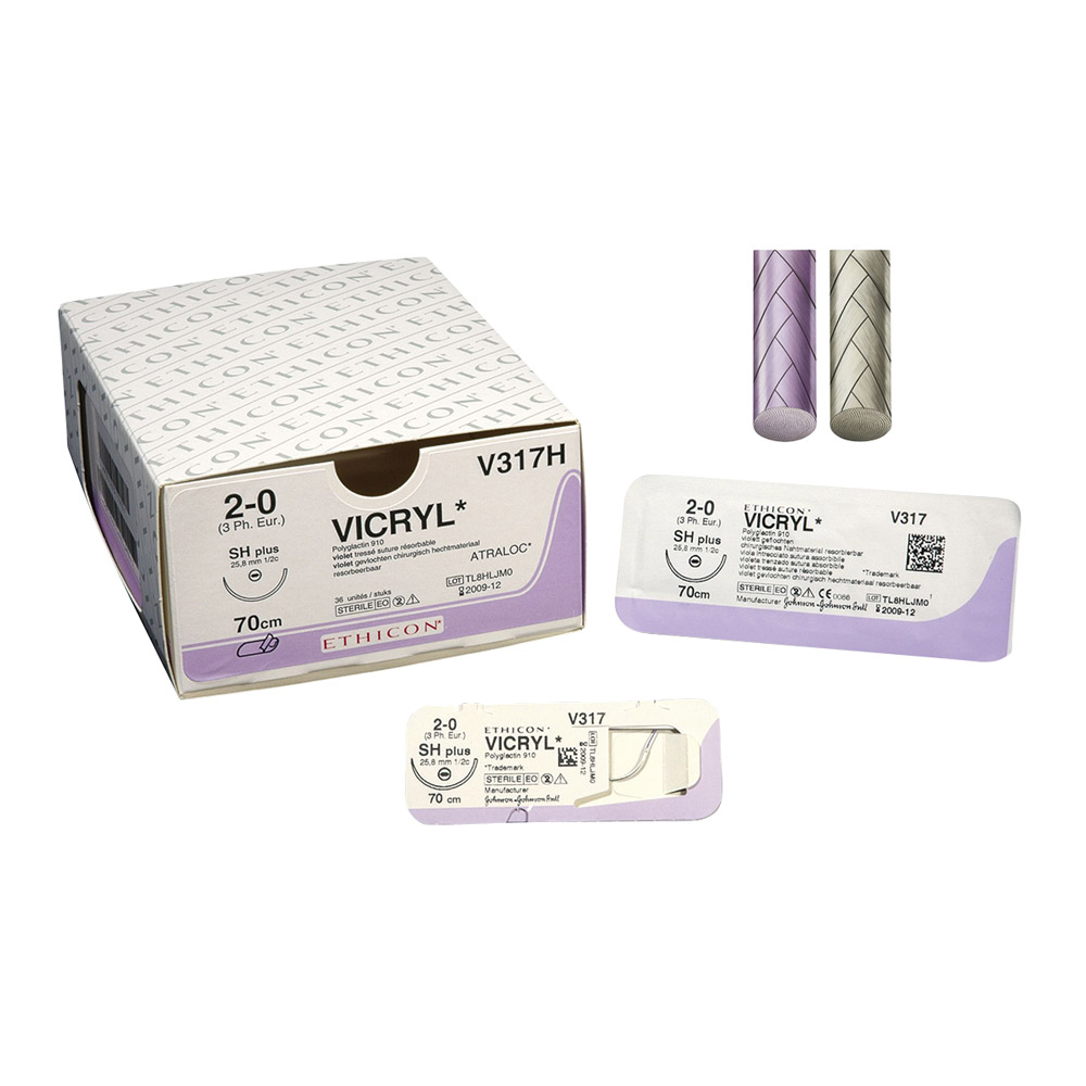 Vicryl ufarvet 6-0/0,7 P3 0,45, 36 stk.