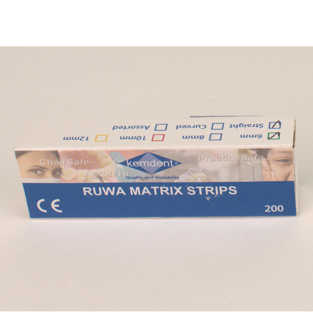 Ruwa Matrixstrimler 6 mm lige, 200 stk.