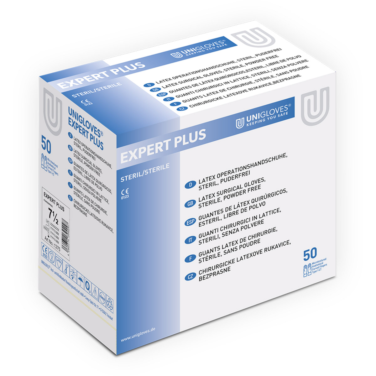 Expert Plus OP pudderfri Str. 6,0, 50 par