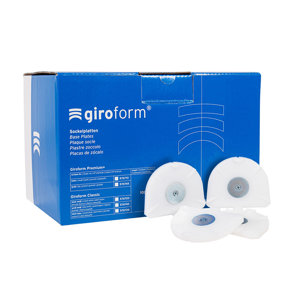 Giroform Bundplade Premium+ L (inkl. metalskive), 100 stk.