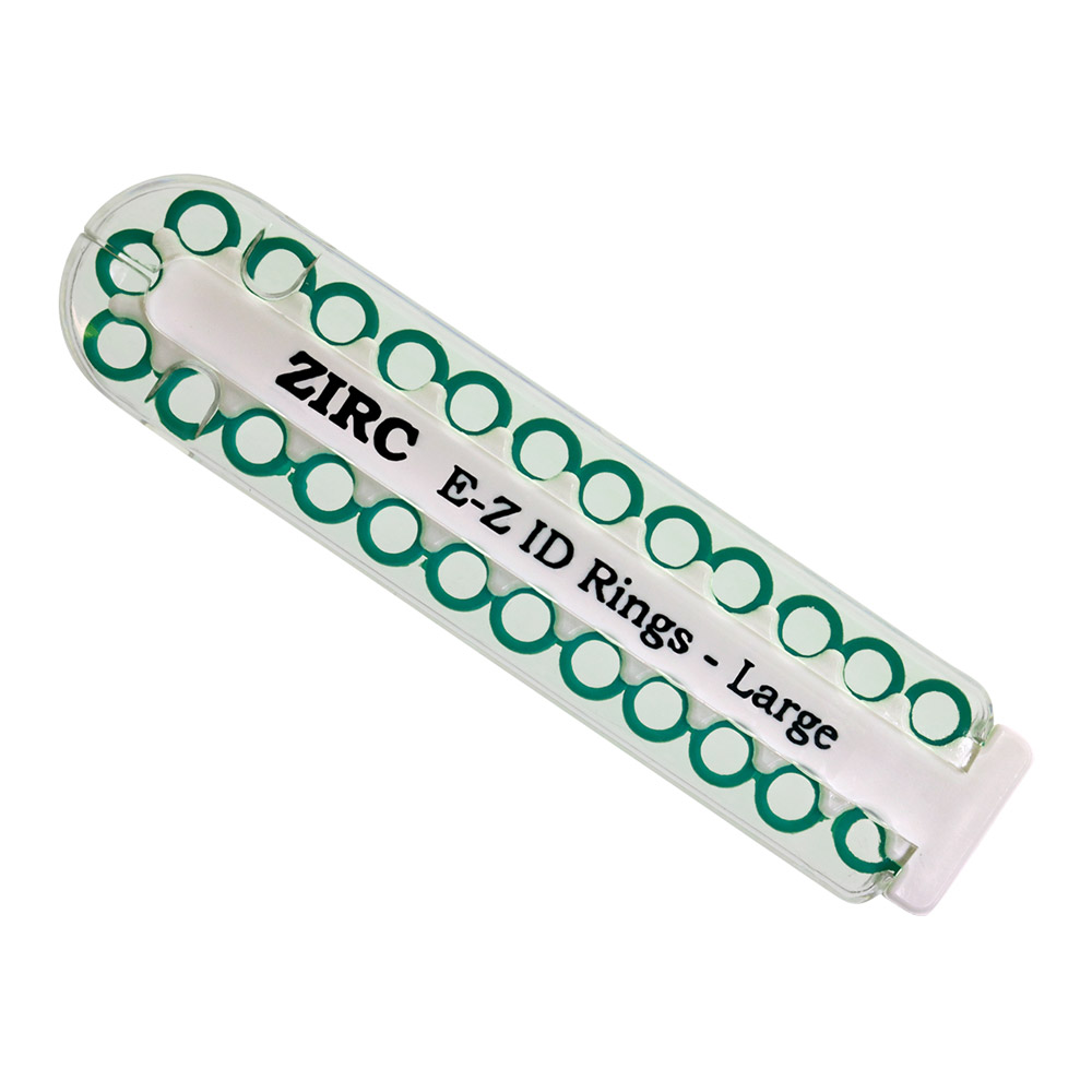 EZ-ID markeringsringe store turkis, 25 stk.
