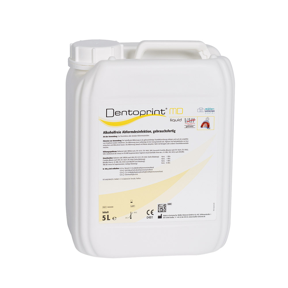 Dentoprint MD væske, 5 L kanister