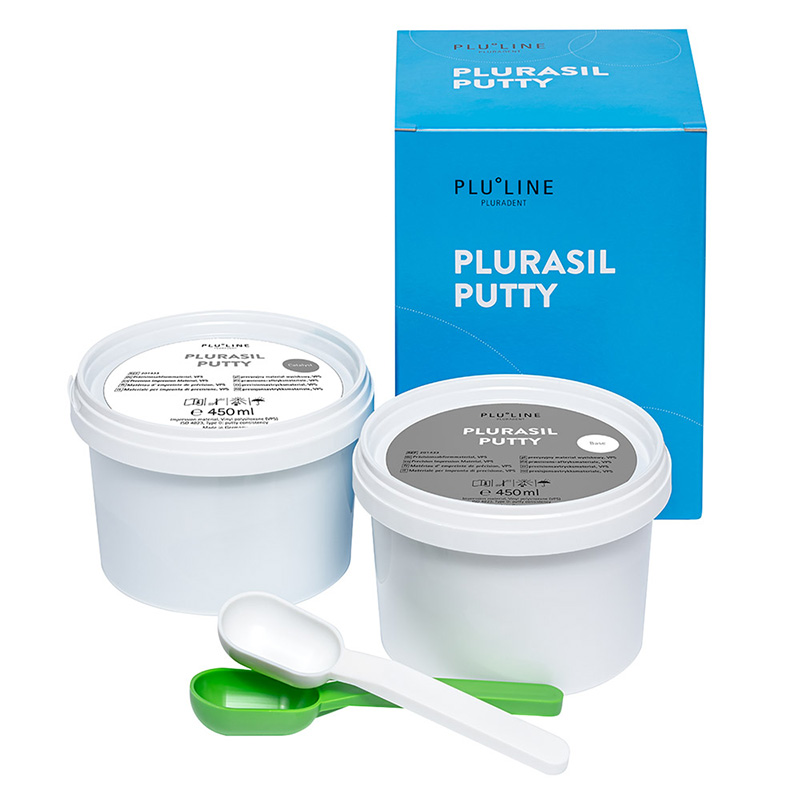 Plurasil Putty blå-grøn, 2 x 450 ml