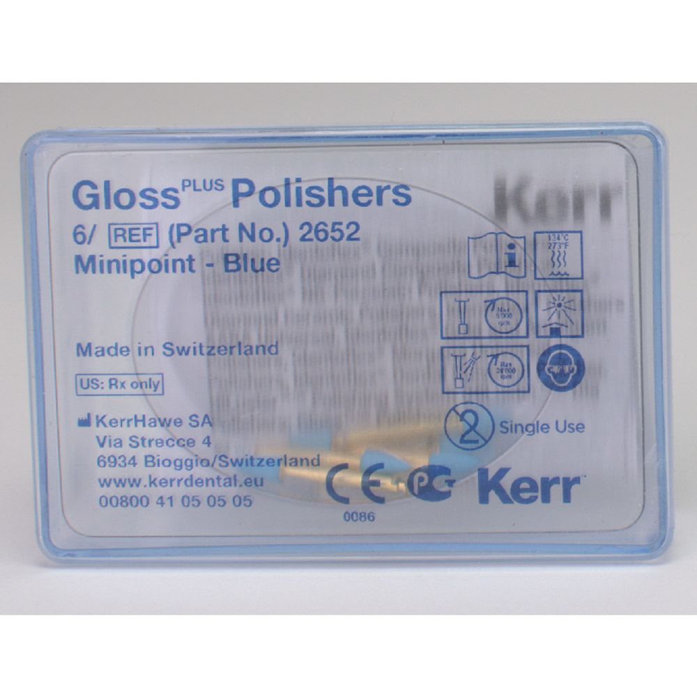 Gloss plus poleringsmiddel Minipoint, 6 stk.