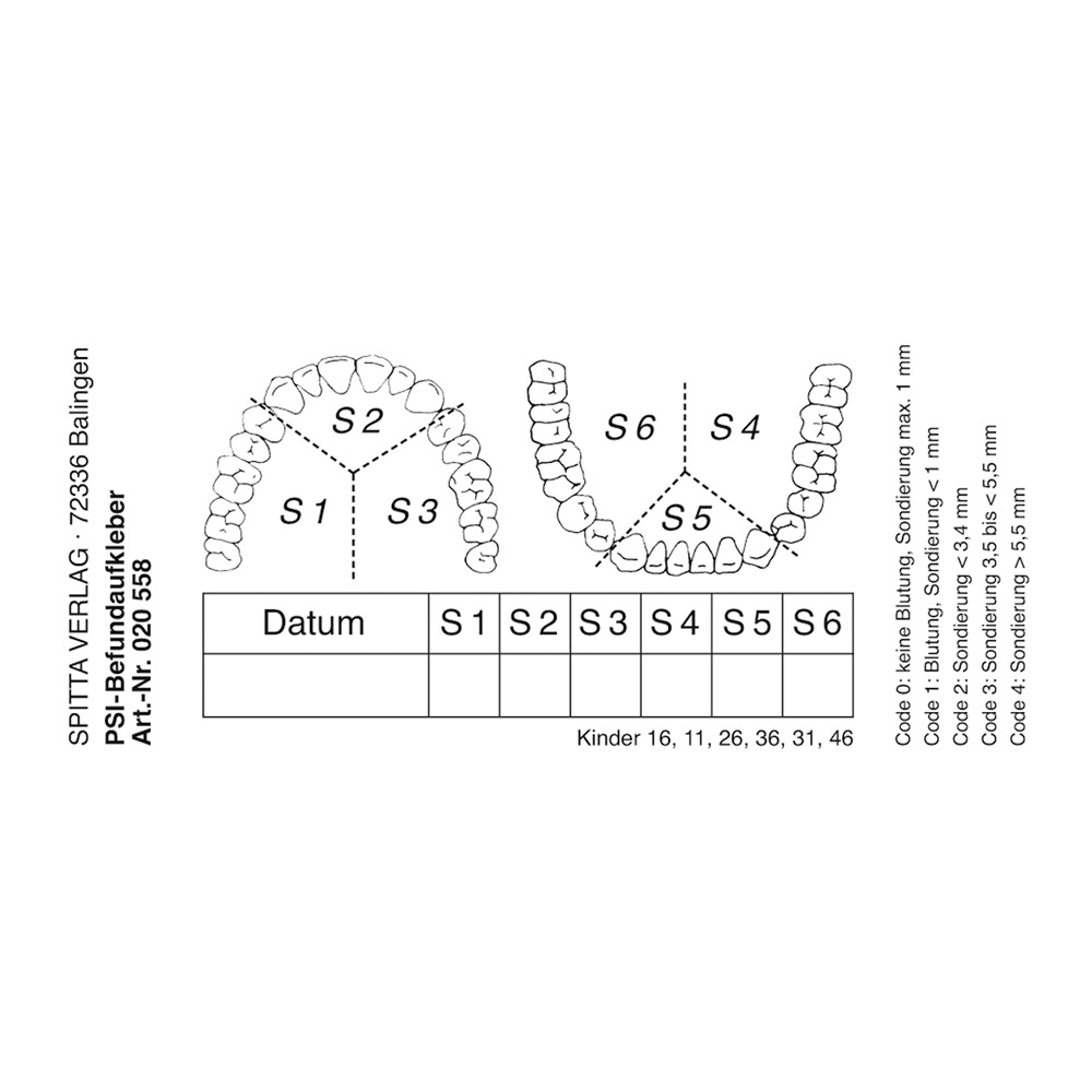 PSI Diagnoseetiketter 558, 50 stk.