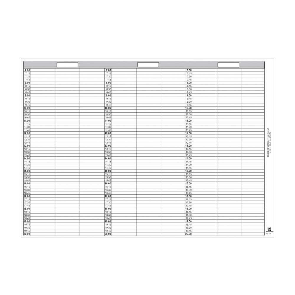 Spiralbog kalender type 233, stk.