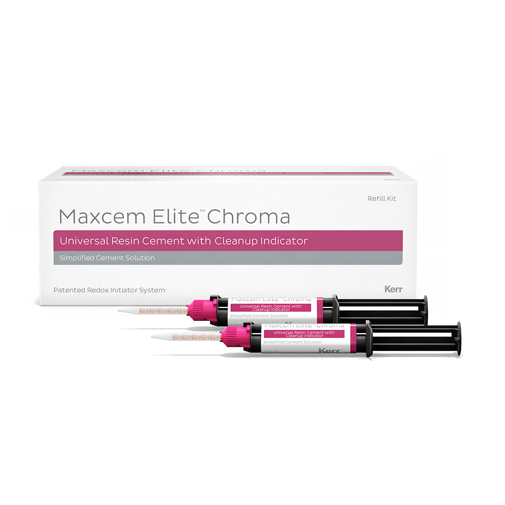 Maxcem Elite Chroma Clear, 4 x 5 g sprøjte