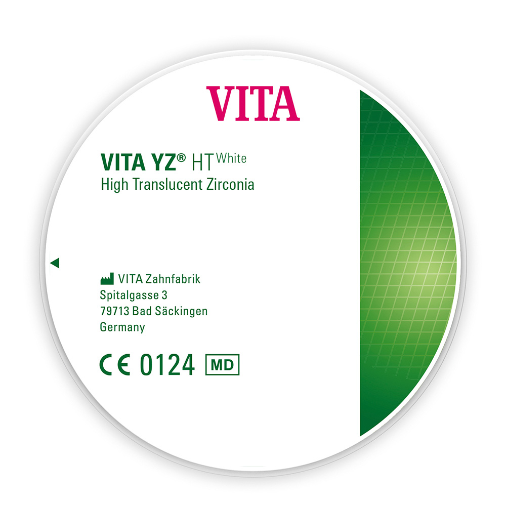 YZ Disc HT hvid 98,4 mm 25 mm, stk.
