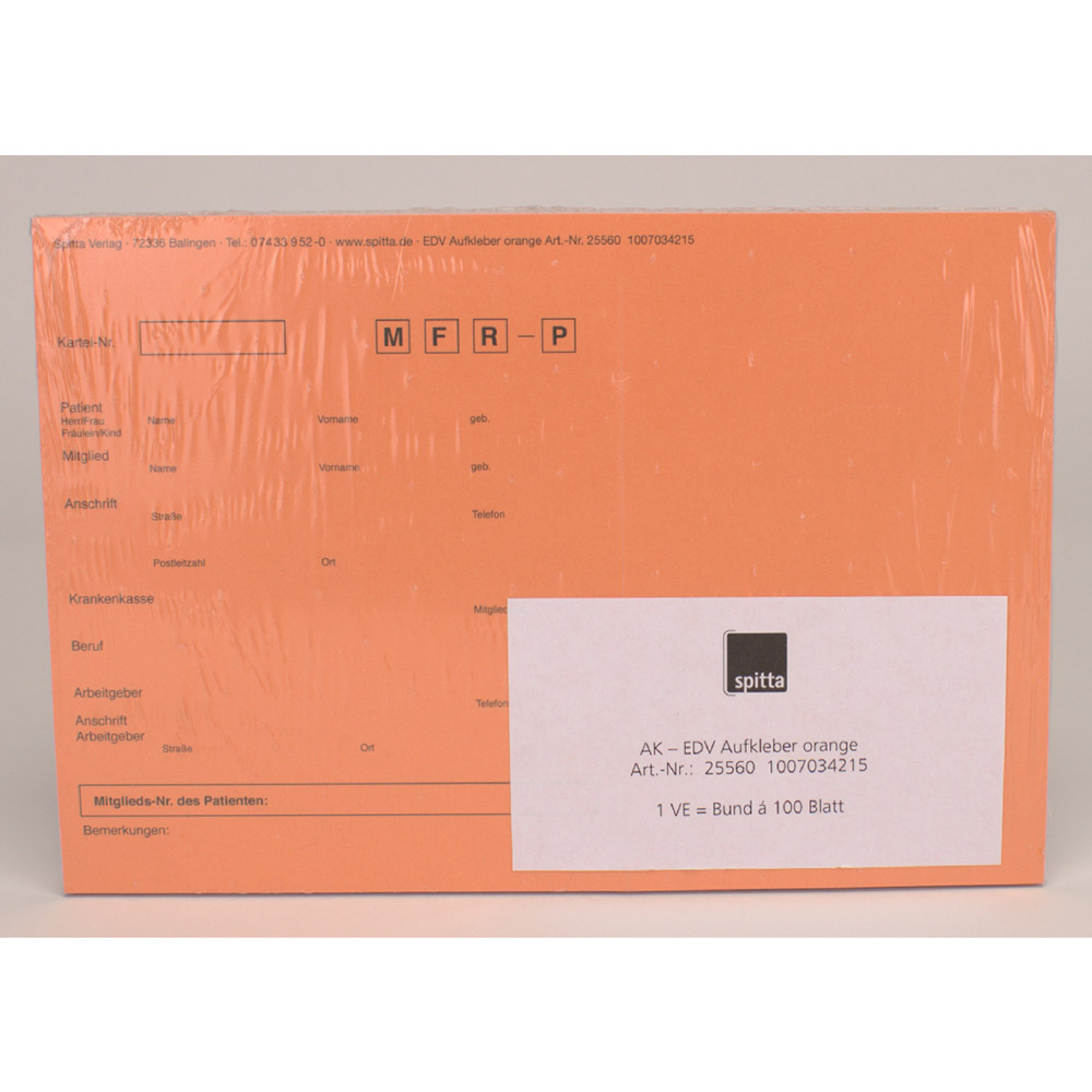 Adresseetiketter 560 orange, 100 stk.