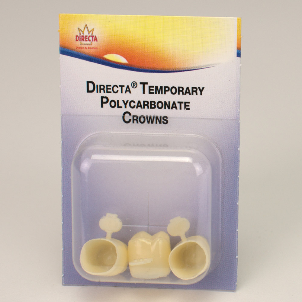 Directa-krone transluscent Molar U8L, 3 stykker