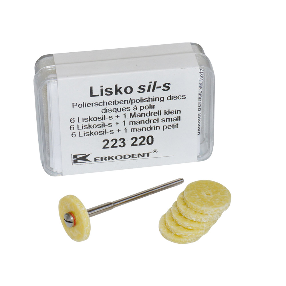 LiskoSil-skiver + spindel, 6 stk.