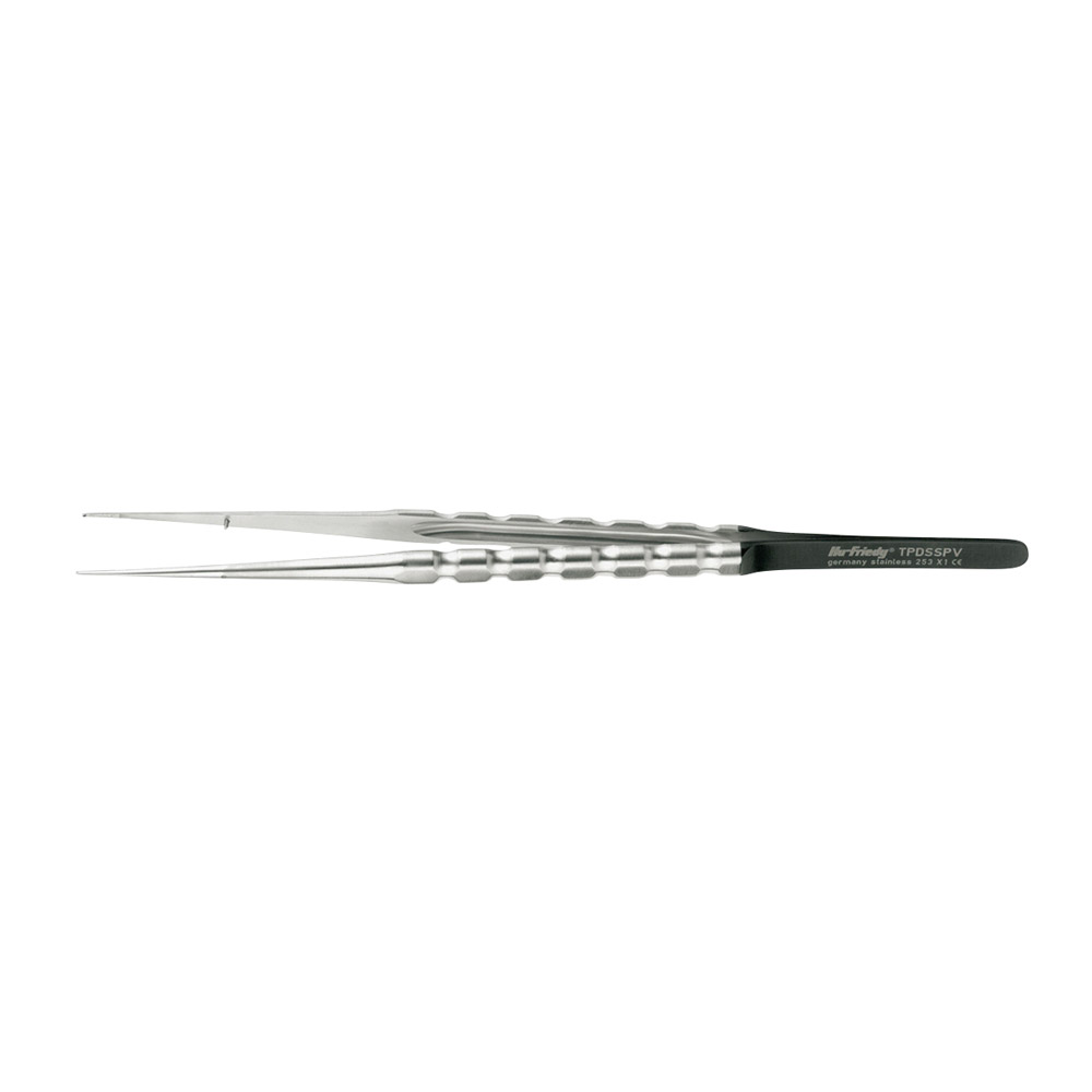 Velvart mikro pincet 18 cm lige greb sinuslinje, stk.