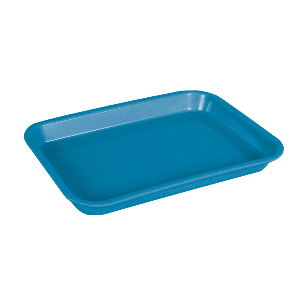 Mini-bakke uden inddeling blå, stk.