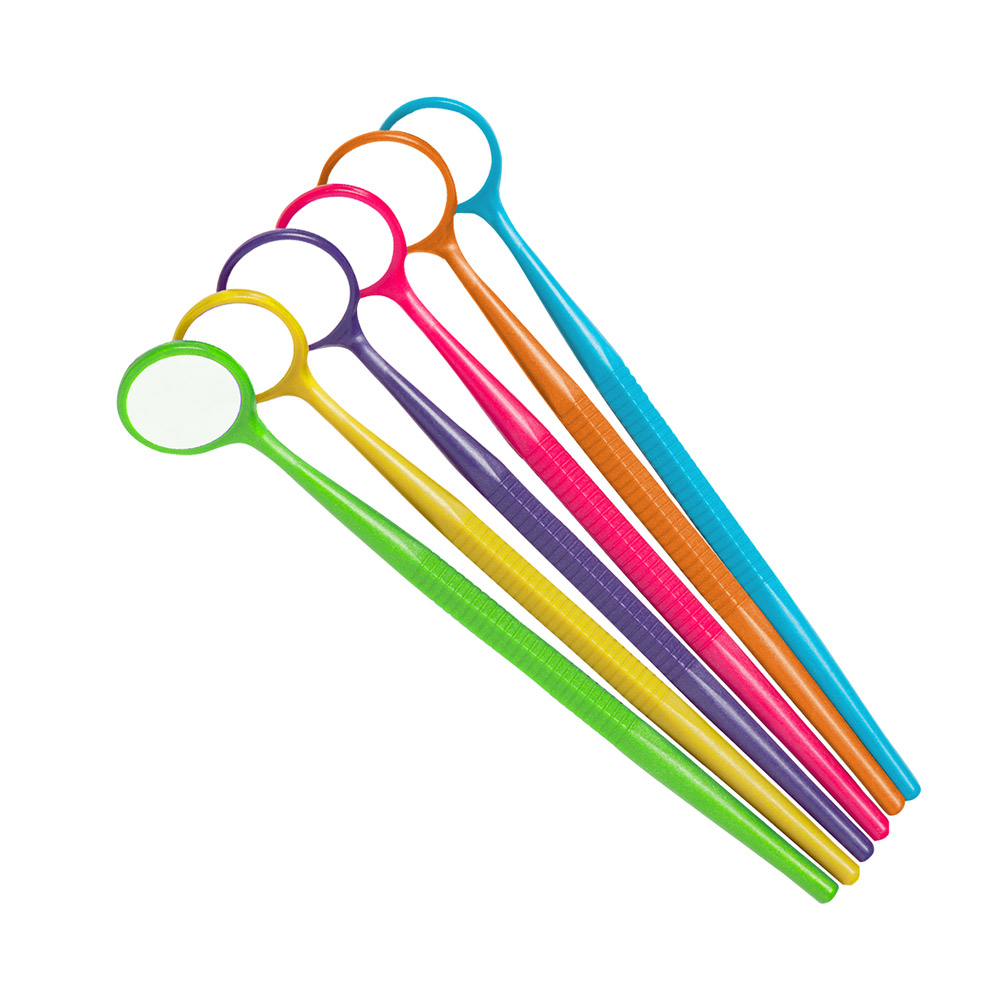 Crystal HD Komplett mundspejl Thin Grip #5 neon, 12 stk. assorteret
