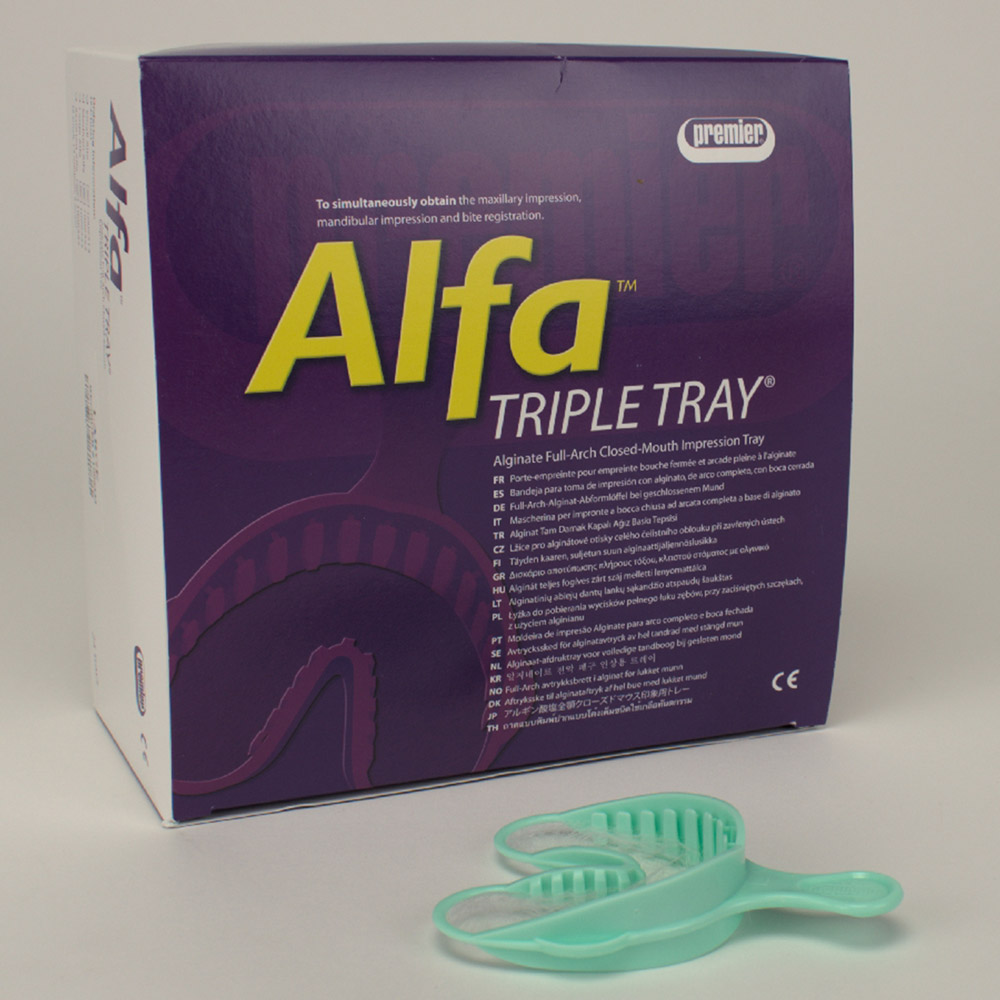 Alfa Triple Bakke Aftryksske grøn stor, 24 stk.