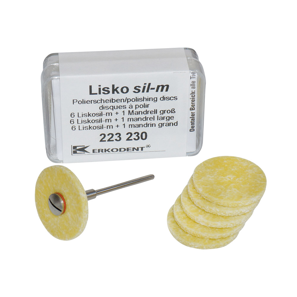 LiskoSil-m skiver + mandrel, 6 stk.
