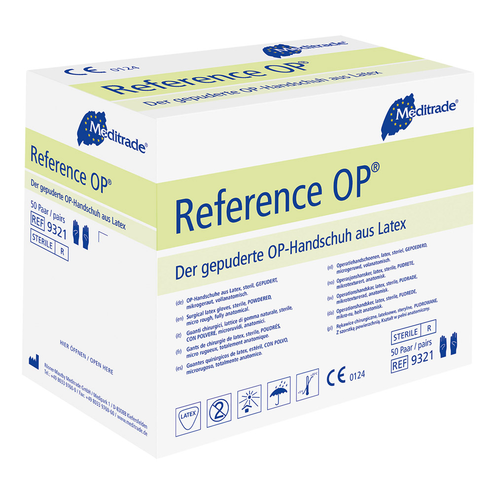 Reference OP-handske steril str. 6,5, 50 par