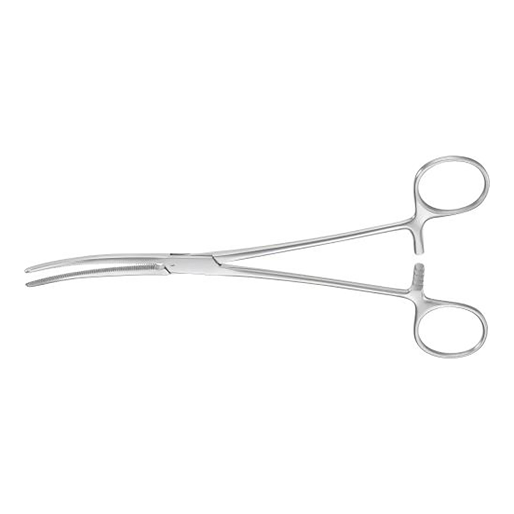 Arterieklampe 185 mm buet rillede stk.