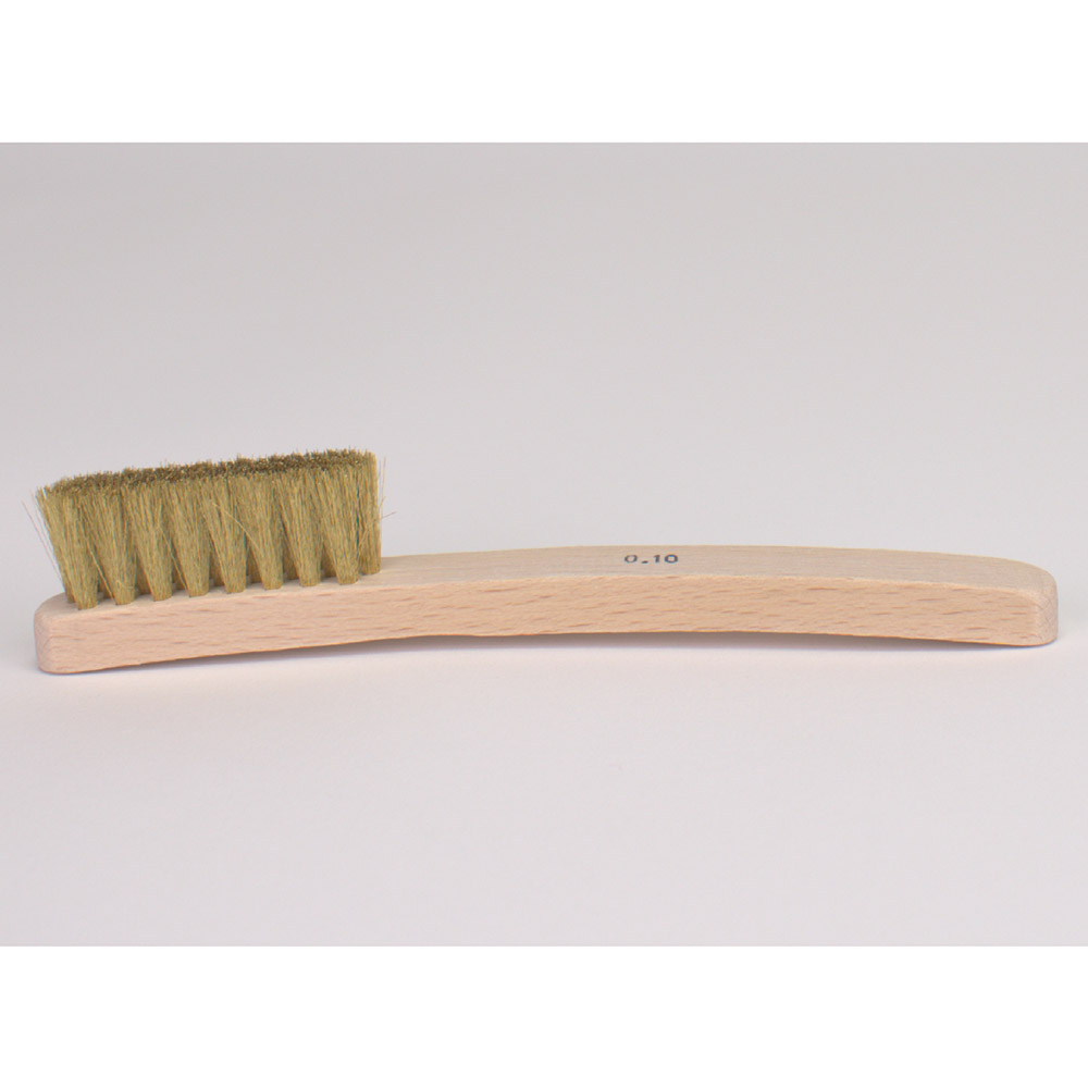 Messinghåndbørste 0,10 mm 3-radet 160 mm, stk.