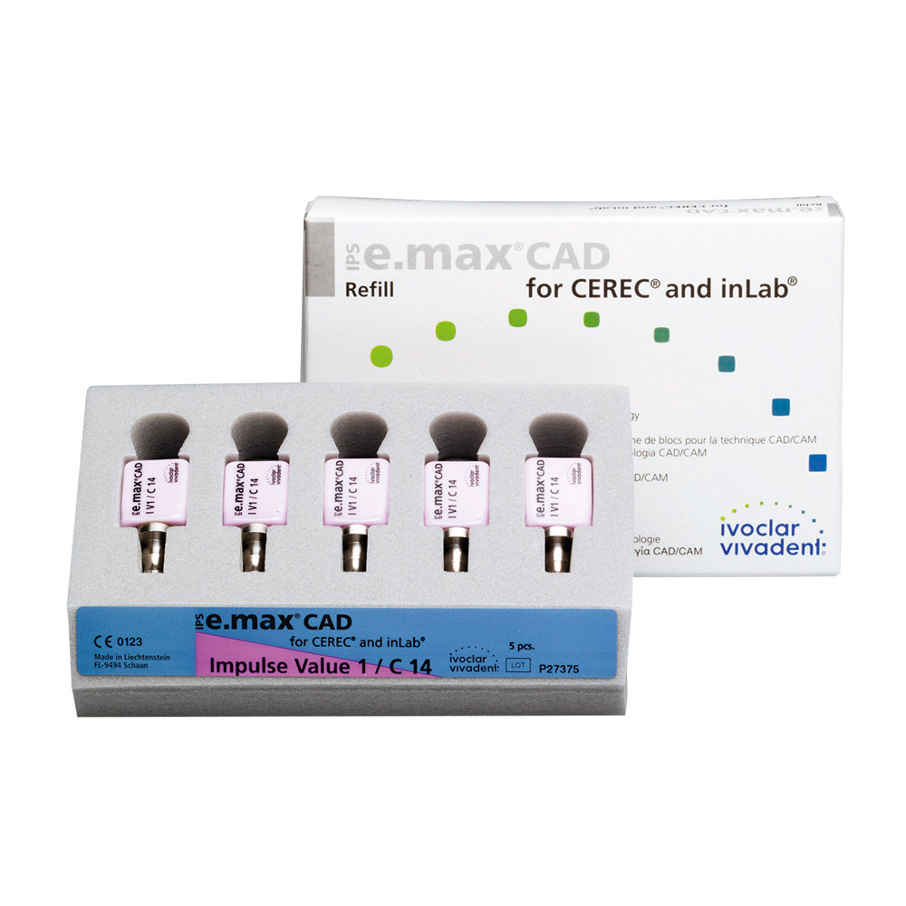 IPS e.max CAD Cerec/Inlab Imp. O1C14, 5 stk.