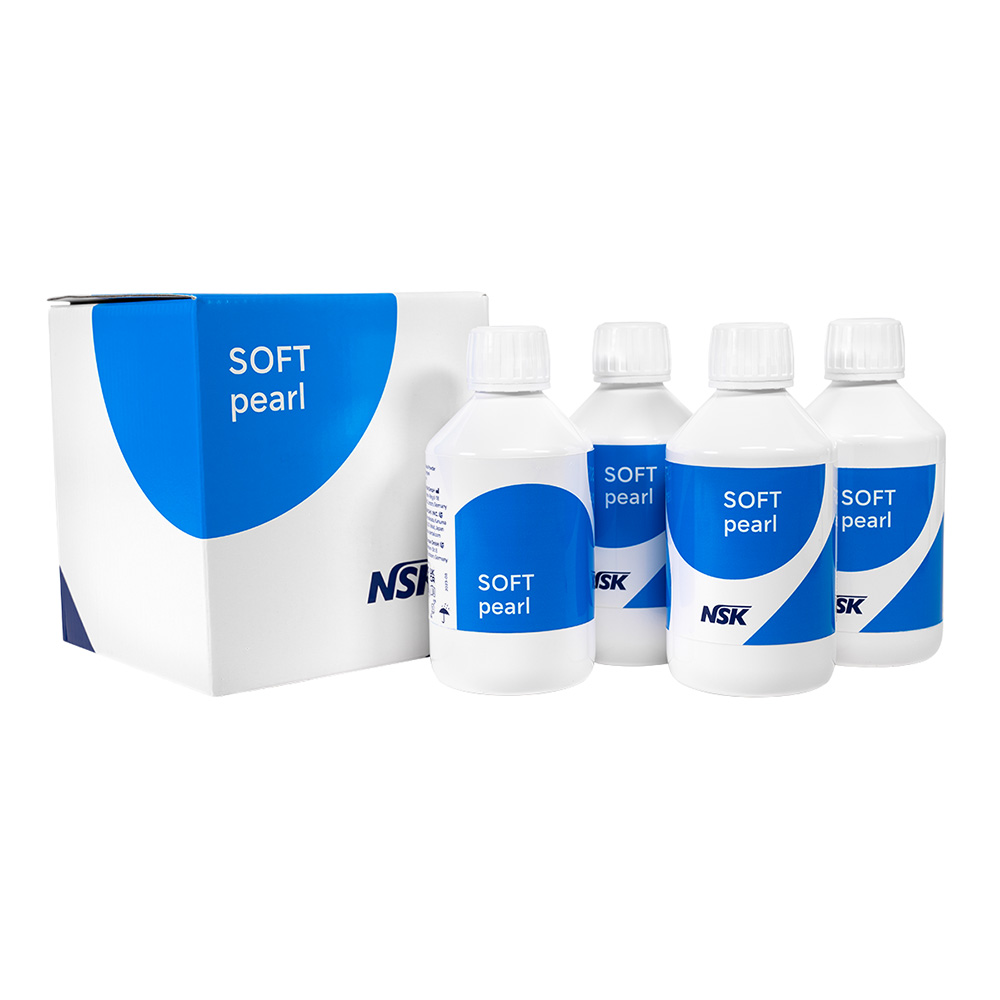 NSK SOFTpearl profylaksepulver 65 my, 4 x 250 g flaske