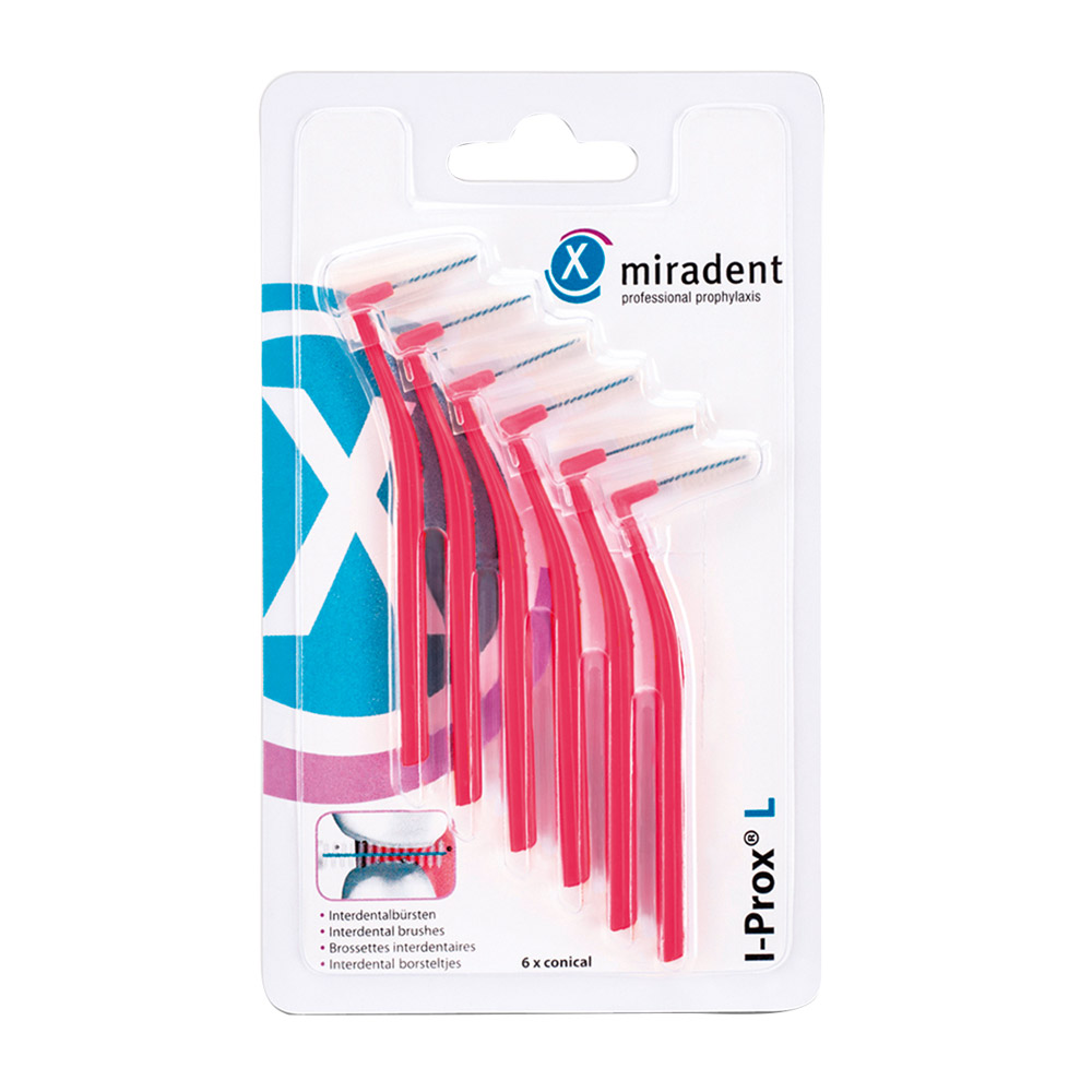 I-Prox L Interdentalbørster pink, 6 stk.