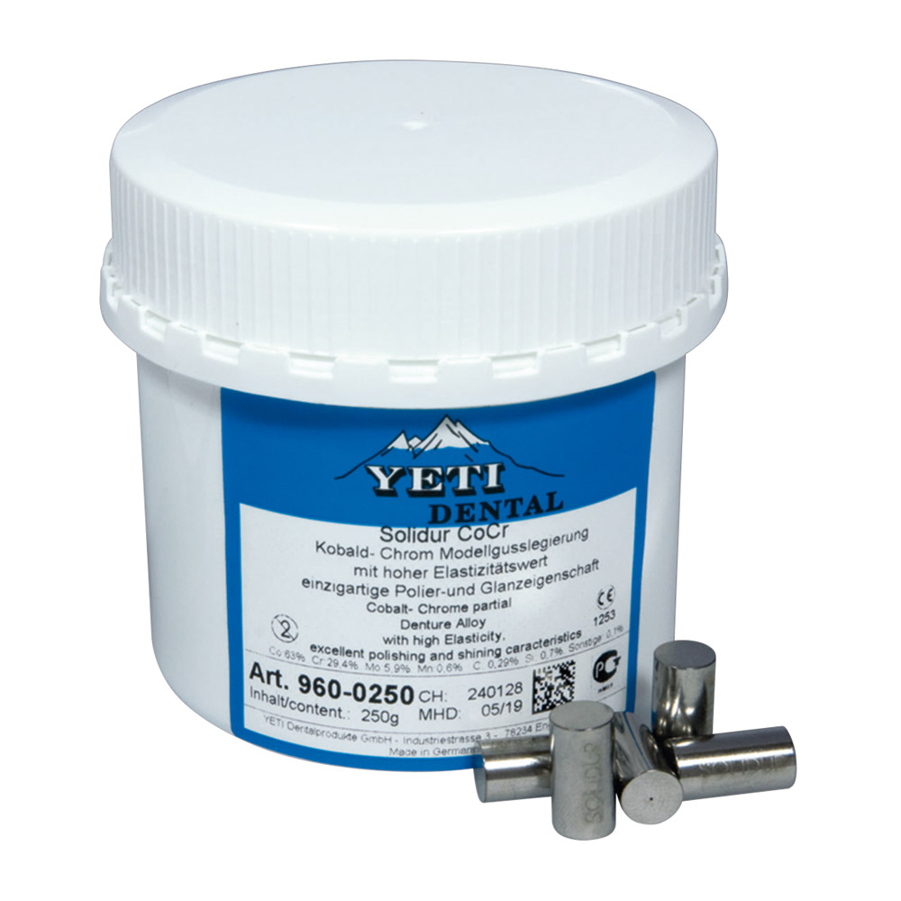 Solidur Cr-Co modellegering, 1 kg