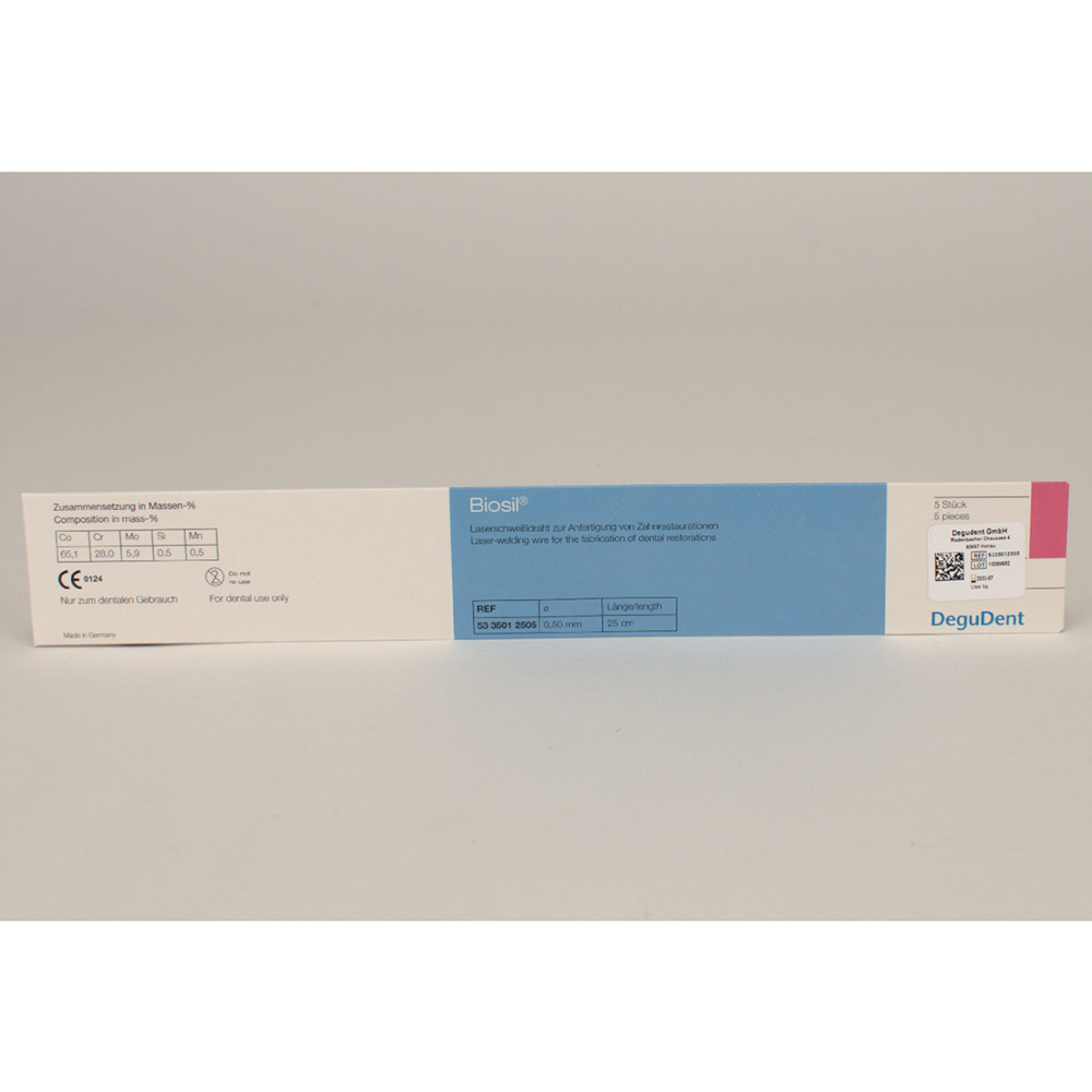 Biosil lasersvejsetråd 25 x 5 cm, pakke