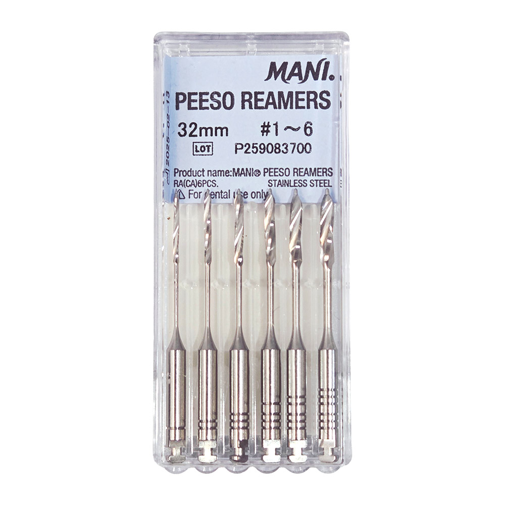 Mani Peeso-filer 32 mm, Størrelse 1-6, 6 stk.