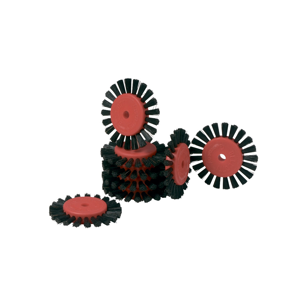 Poleringsbørste Super plastkerne bred sort 4/26/44 mm, 100 stk.