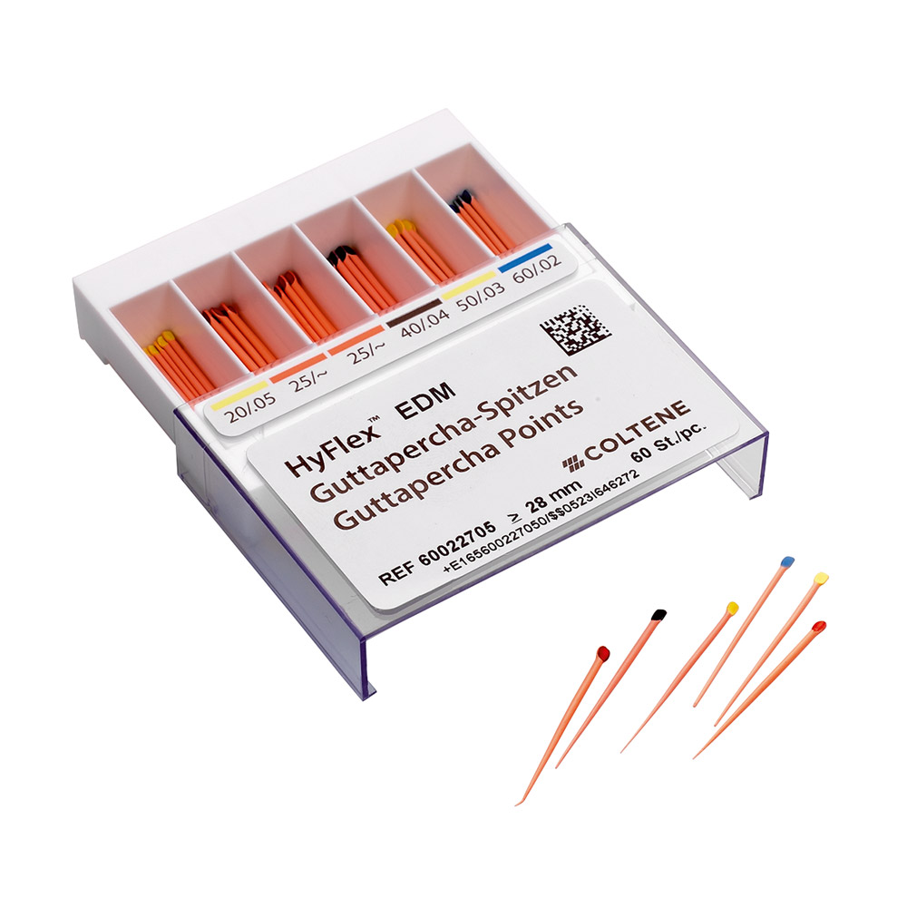 HyFlex EDM Guttaperchaspidser 20/.05, 60 stk.