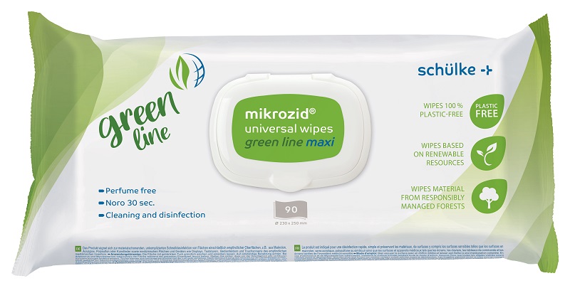Mikrozid Univ. Wipes greenline maxi 90 stk.