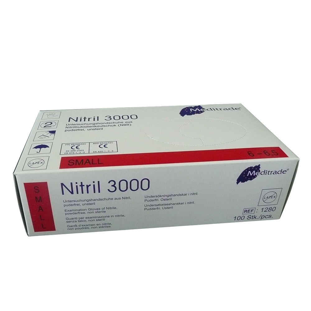 Nitril 3000 Handske pudderfri Str. XL, 100 stk.