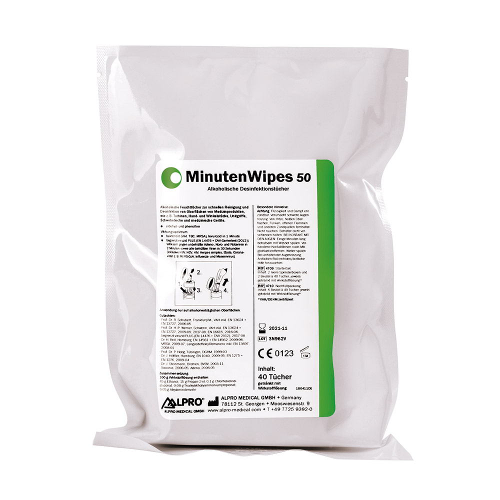 MinutenWipes 50, 6 poser