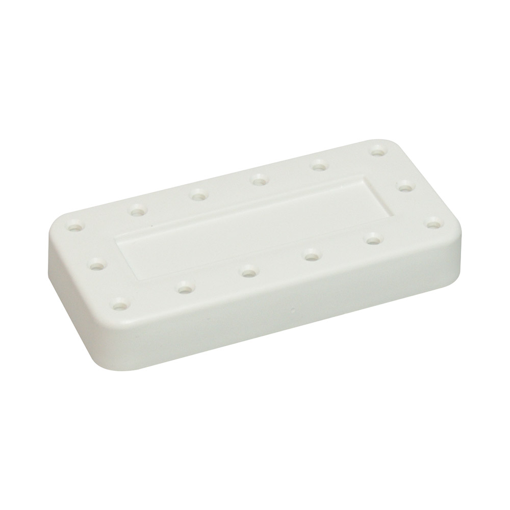 Bur Block 14-huls magnetisk hvid, stk