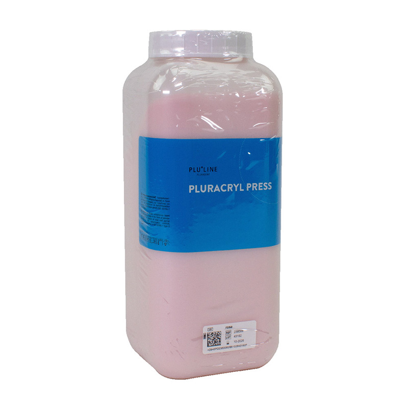 PLURACRYL PRESS pulver rosa, 1 kg