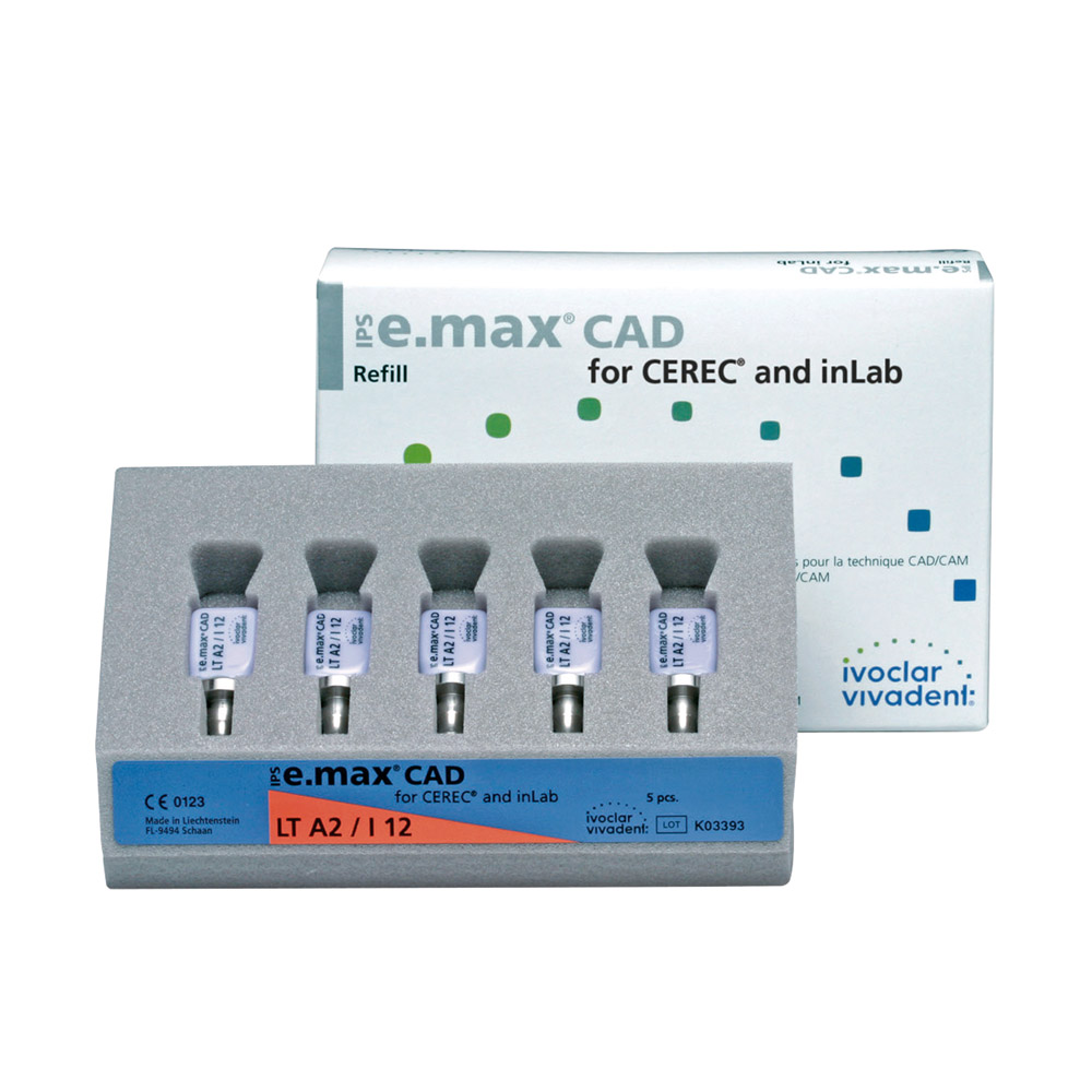 IPS e.max CAD Cerec/Inlab LT A4 C14, 5 stk.
